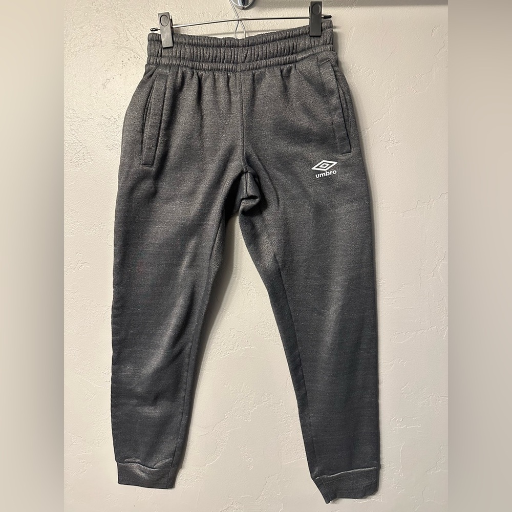 Umbro Mens Sweatpants Small Gray